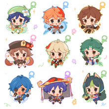 Load image into Gallery viewer, Genshin Impact glitter tinted acrylic charms
