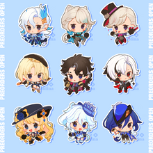 Load image into Gallery viewer, Genshin Impact glitter tinted acrylic charms
