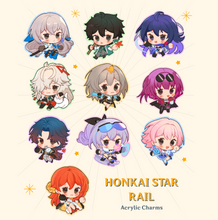 Load image into Gallery viewer, Honkai Star Rail glitter tinted acrylic charms
