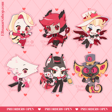 Load image into Gallery viewer, Hazbin Hotel acrylic charms
