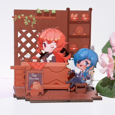 Kaeya and Diluc Tavern Wooden Standee
